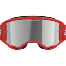 ALPINESTARS VISION 3 WORDMARK RED GOGGLES WITH SILVER MIRROR LENS