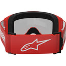 ALPINESTARS VISION 3 WORDMARK RED GOGGLES WITH SILVER MIRROR LENS