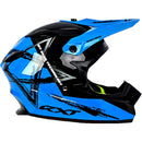 RXT A727 SECTOR WRATH GLOSS BLACK & BLUE HELMET