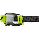 100% STRATA 2 FORECAST BLACK GOGGLES WITH CLEAR LENS