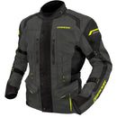 DRIRIDER COMPASS 4 GREY, BLACK & HI VIS YELLOW JACKET