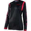 TROY LEE DESIGNS 2022 GP MONO BLACK & FLO RED WOMENS JERSEY
