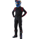 TROY LEE DESIGNS 2022 GP MONO BLACK & FLO RED WOMENS JERSEY