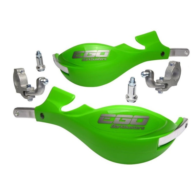 BARKBUSTERS EGO GREEN HANDGUARDS FOR TAPERED BARS