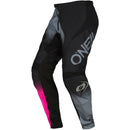 ONEAL 2022 ELEMENT RACEWEAR BLACK, GREY & PINK KIDS PANTS