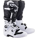 ALPINESTARS 2024 TECH 7 WHITE & BLACK BOOTS