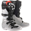 ALPINESTARS 2024 TECH 7S BLACK, SILVER & GOLD KIDS BOOTS