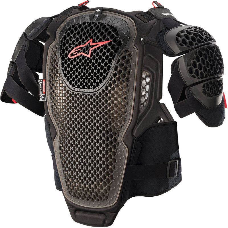 ALPINESTARS A-6 CHEST PROTECTOR BLACK & RED BODY ARMOUR