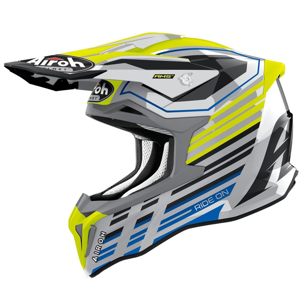 (今週限定)Airoh Strycker Helmet yellow matt AIROH STRYCKER SHADED YELLOW GLOSS HELMET