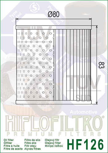 HIFLOFILTRO - OIL FILTER HF126