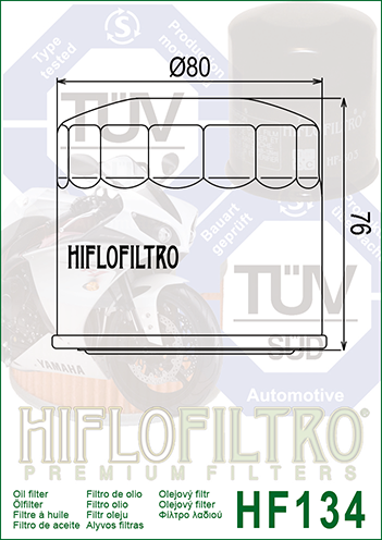 HIFLOFILTRO - OIL FILTER HF134