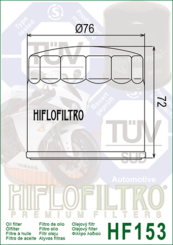 HIFLOFILTRO - OIL FILTER HF153