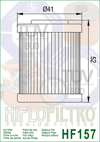 HIFLOFILTRO - OIL FILTER HF157