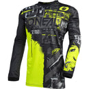 ONEAL 2022 ELEMENT RIDE BLACK & NEON KIDS JERSEY