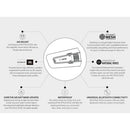 CARDO PACKTALK EDGE SINGLE BLUETOOTH HEADSET