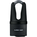 LOK-UP HEAVY DUTY BLACK PADLOCK & SHANK PROTECTION