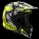 SUOMY MX SPEED SERGEANT MATTE GREY & FLURO YELLOW HELMET