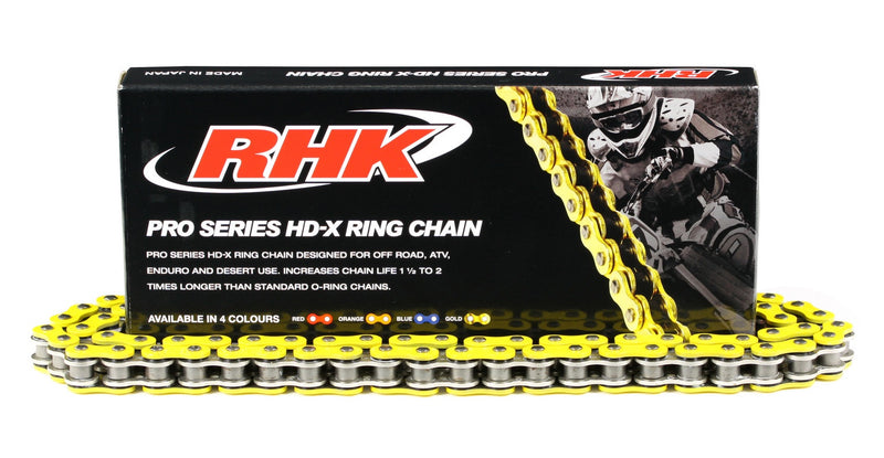 RHK PRO SERIES HD-X RING 520 CHAIN – YELLOW 120 LINK