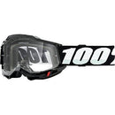 100% ACCURI 2 KIDS BLACK GOGGLES WITH CLEAR LENS