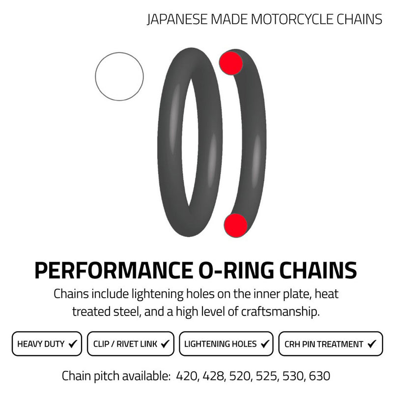 EK CHAINS 530SR O-RING 122L CHAIN