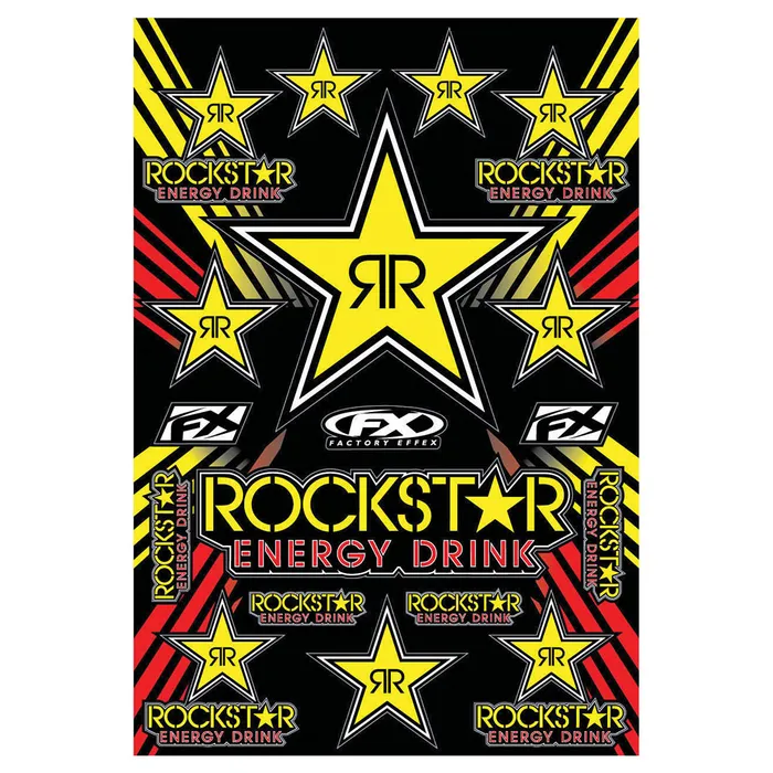 FACTORY EFFEX OEM ROCKSTAR ENERGY STICKER SHEET