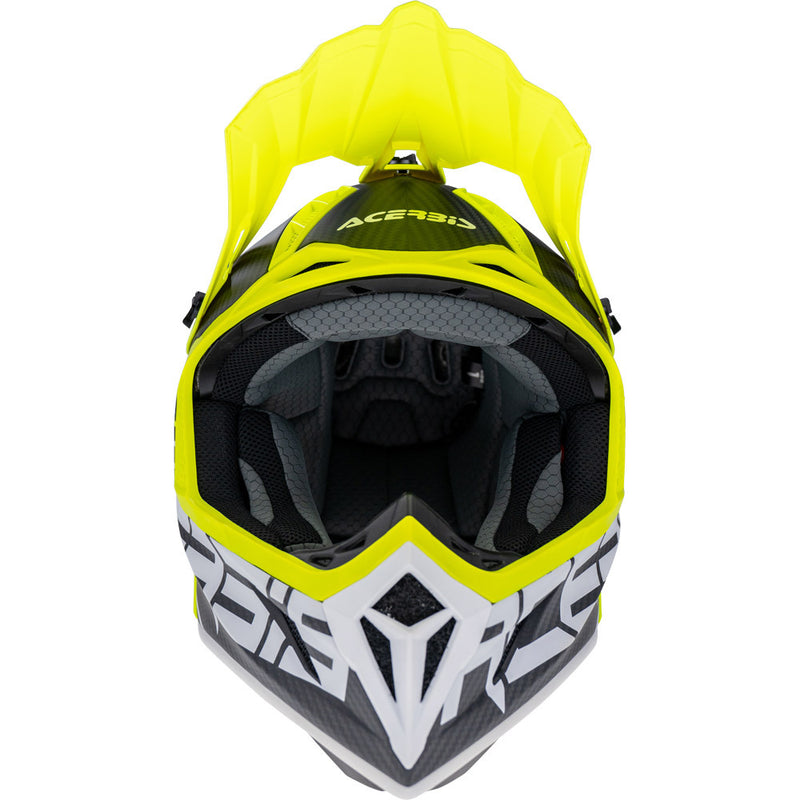 ACERBIS STEEL BLACK & FLURO CARBON HELMET