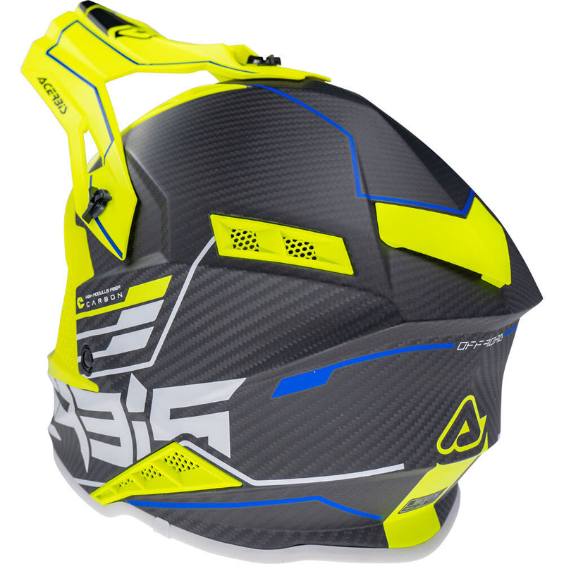 ACERBIS STEEL BLACK & FLURO CARBON HELMET