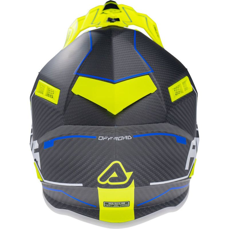 ACERBIS STEEL BLACK & FLURO CARBON HELMET