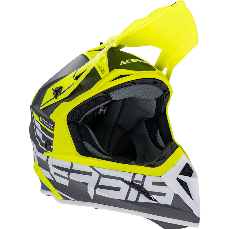 ACERBIS STEEL BLACK & FLURO CARBON HELMET