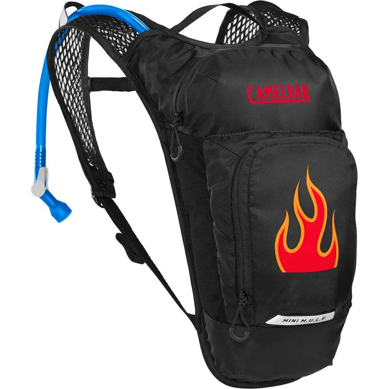 CAMELBAK MINI MULE 1.5L BLACK & FLAMES KIDS HYDRATION PACKS