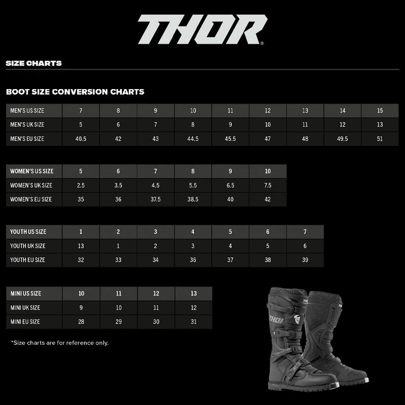 THOR 2026 BLITZ XR MINI BLACK TODDLER BOOTS
