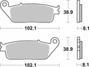 SBS SINTERED BRAKE PADS - SB627HS