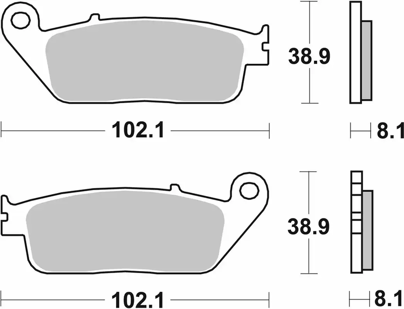 SBS SINTERED BRAKE PADS - SB627HS
