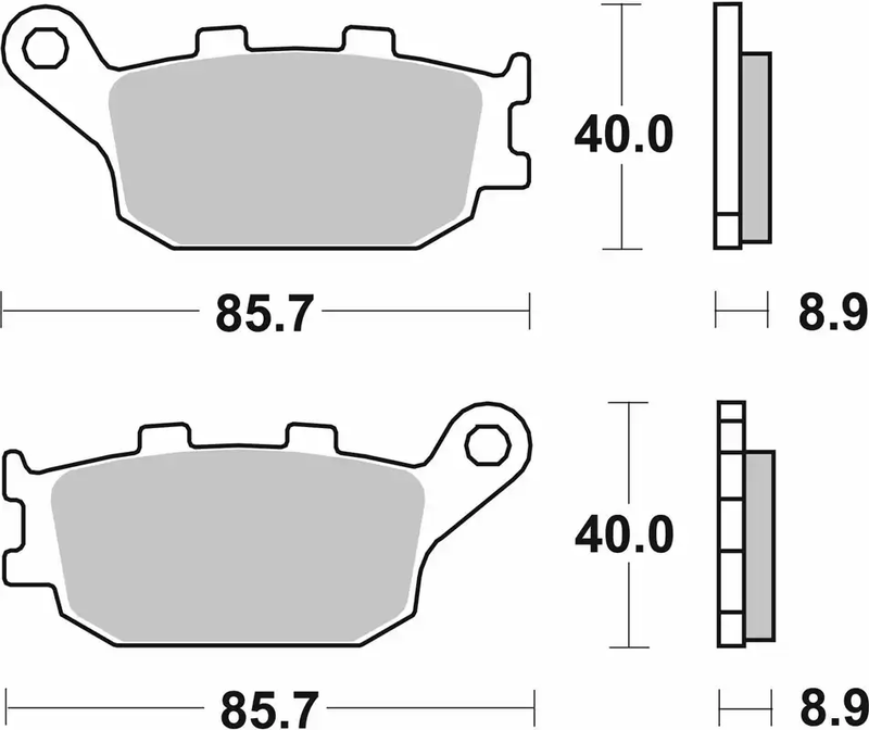 SBS SINTERED BRAKE PADS - SB657LS