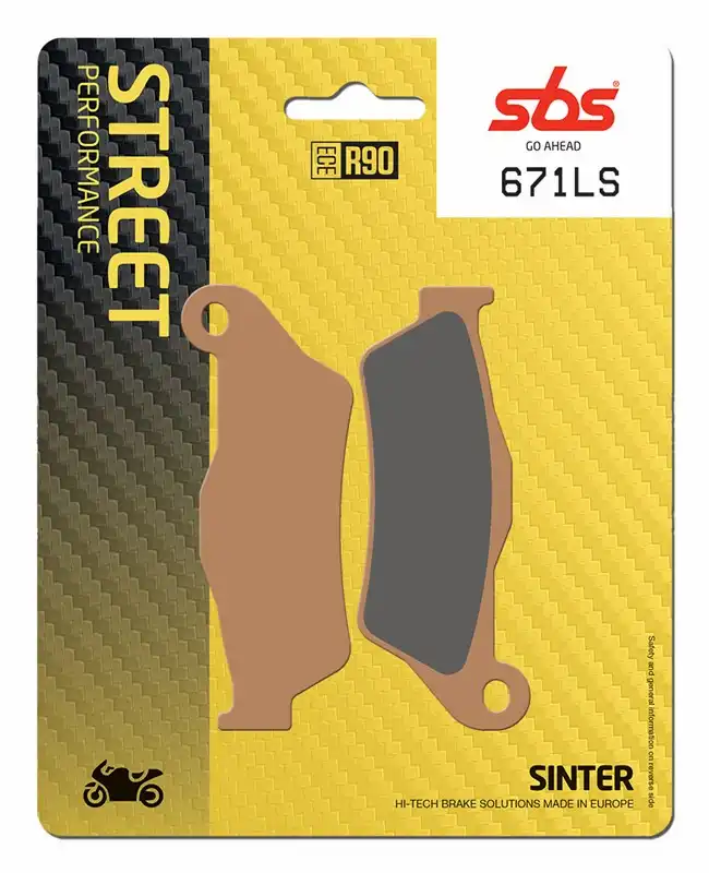 SBS ADVENTURE SINTERED REAR BRAKE PADS - SB671LS