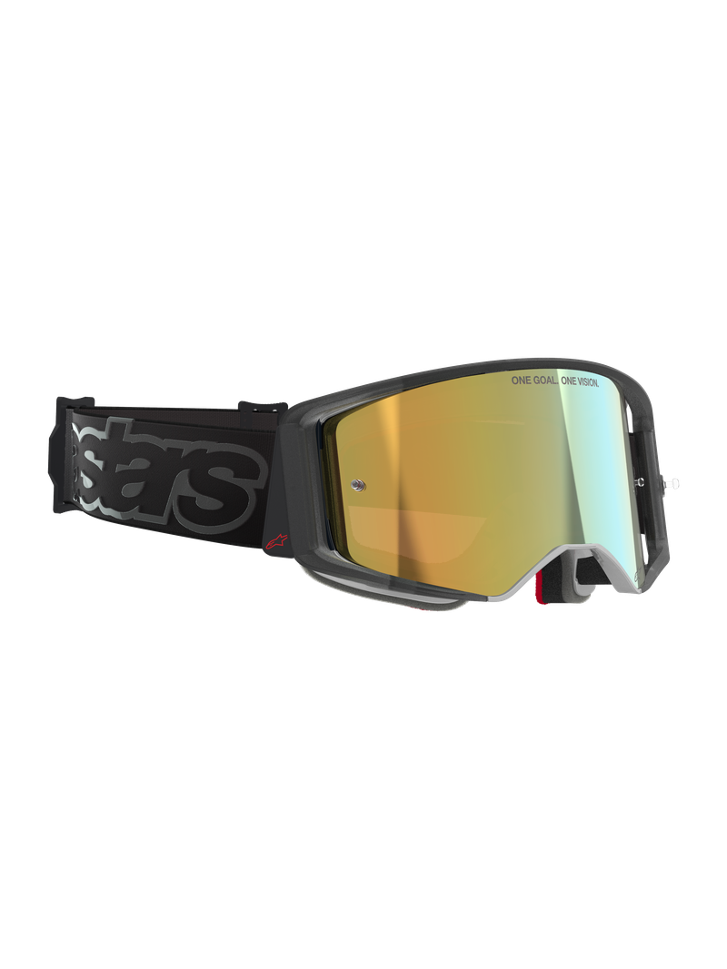 ALPINESTARS SUPERTECH VISTA BLACK GOGGLES WITH GOLD MIRROR LENS