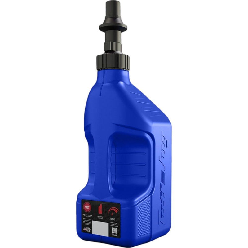 TUFF JUG GEN 3 10L BLUE FUEL CAN WITH BLUE RIPPER CAP & VIEW STRIP