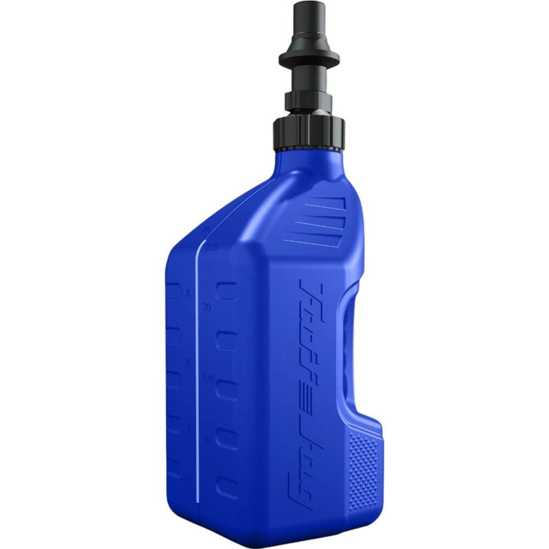 TUFF JUG GEN 3 10L BLUE FUEL CAN WITH BLUE RIPPER CAP & VIEW STRIP