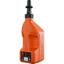 TUFF JUG GEN 3 10L ORANGE FUEL CAN WITH ORANGE RIPPER CAP & VIEW STRIP