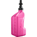 TUFF JUG GEN 3 10L PINK FUEL CAN WITH BLACK RIPPER CAP & VIEW STRIP
