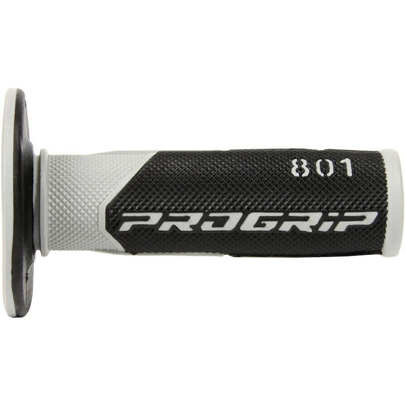 PROGRIP 801 BLACK & SILVER HALF WAFFLE DUAL DENSITY GRIPS