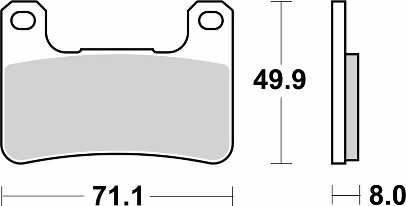 SBS SINTERED BRAKE PADS - SB806HS