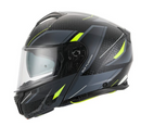 RXT 918 FLIP-UP FUSION MATT BLACK, GREY & FLURO HELMET
