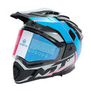CF MOTO BLACK, BLUE & PINK ADVENTURE HELMET