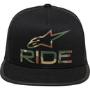 ALPINESTARS RIDE 4.0 BLACK CAMO TRUCKER HAT