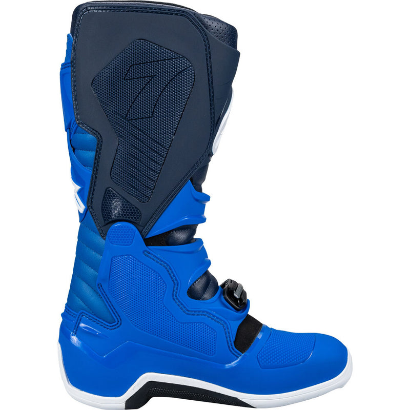 ALPINESTARS 2024 TECH 7 ALPINE BLUE, NIGHT NAVY & BRIGHT RED BOOTS