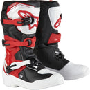 ALPINESTARS 2026 TECH 3S WHITE, BLACK & BRIGHT RED KIDS BOOTS