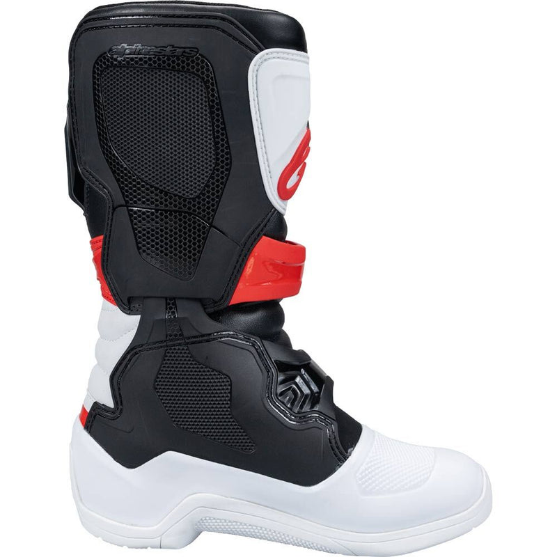 ALPINESTARS 2026 TECH 3S WHITE, BLACK & BRIGHT RED KIDS BOOTS