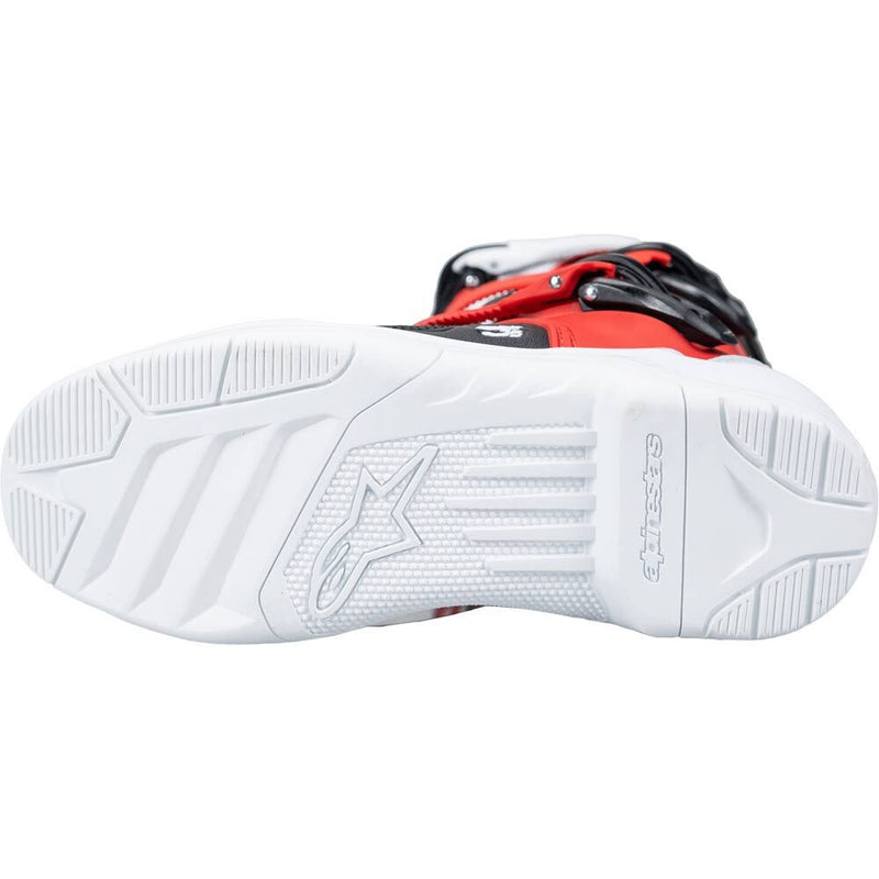 ALPINESTARS 2026 TECH 3S WHITE, BLACK & BRIGHT RED KIDS BOOTS