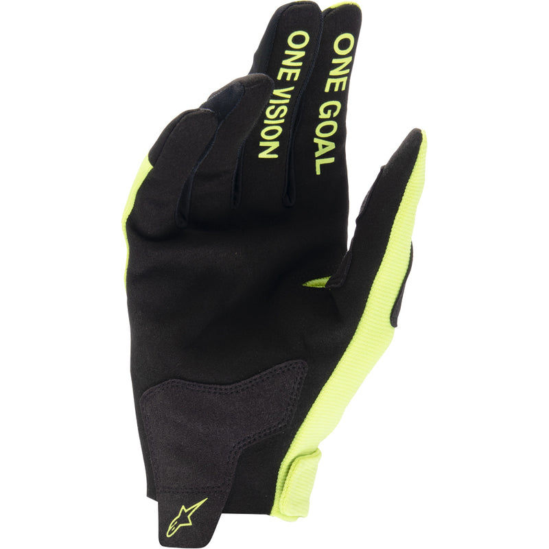 ALPINESTARS 2025 RADAR FLURO YELLOW & BLACK KIDS GLOVES